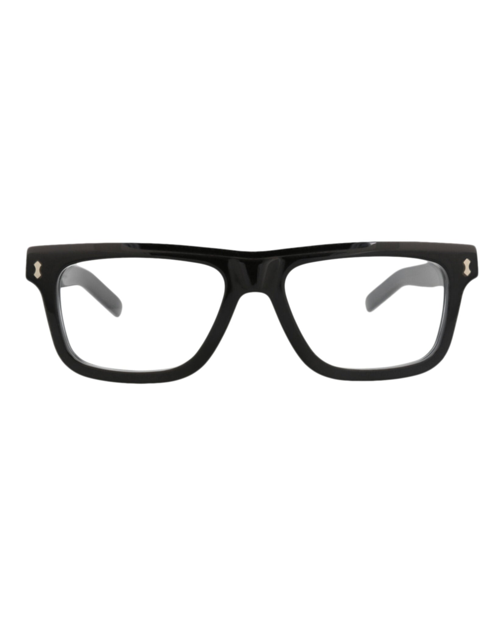 Gucci Gucci Mens Square/Rectangle Black Black Transparent Fashion Designer Eyewear