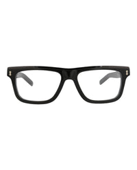 Gucci Gucci Mens Square/Rectangle Black Black Transparent Fashion Designer Eyewear