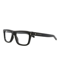 Gucci Gucci Mens Square/Rectangle Black Black Transparent Fashion Designer Eyewear