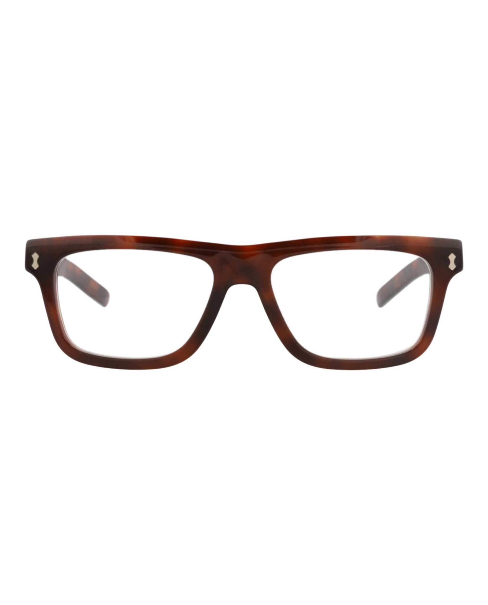 Gucci Gucci Mens Square/Rectangle Havana Havana Transparent Fashion Designer Eyewear