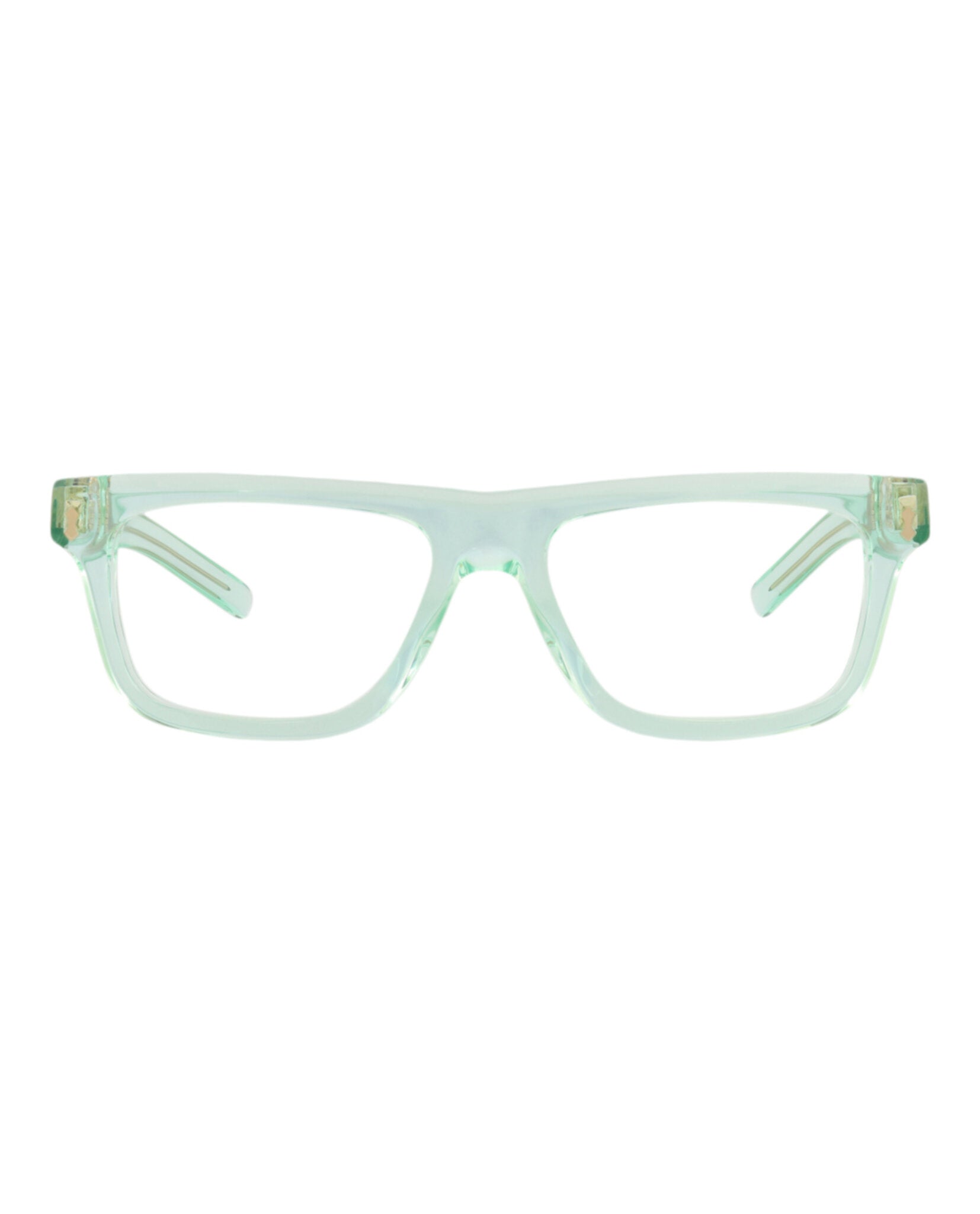 Gucci Gucci Mens Square/Rectangle Green Green Transparent Fashion Designer Eyewear
