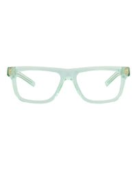 Gucci Gucci Mens Square/Rectangle Green Green Transparent Fashion Designer Eyewear