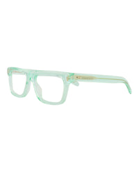 Gucci Gucci Mens Square/Rectangle Green Green Transparent Fashion Designer Eyewear