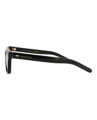 Gucci Gucci Mens Square/Rectangle Black Black Transparent Fashion Designer Eyewear