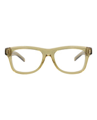 Gucci Mens Square/Rectangle Yellow Yellow Transparent Fashion Designer Eyewear