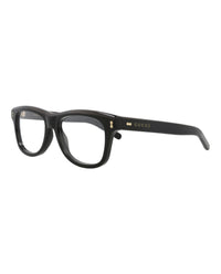 Gucci Gucci Mens Square/Rectangle Black Black Transparent Fashion Designer Eyewear