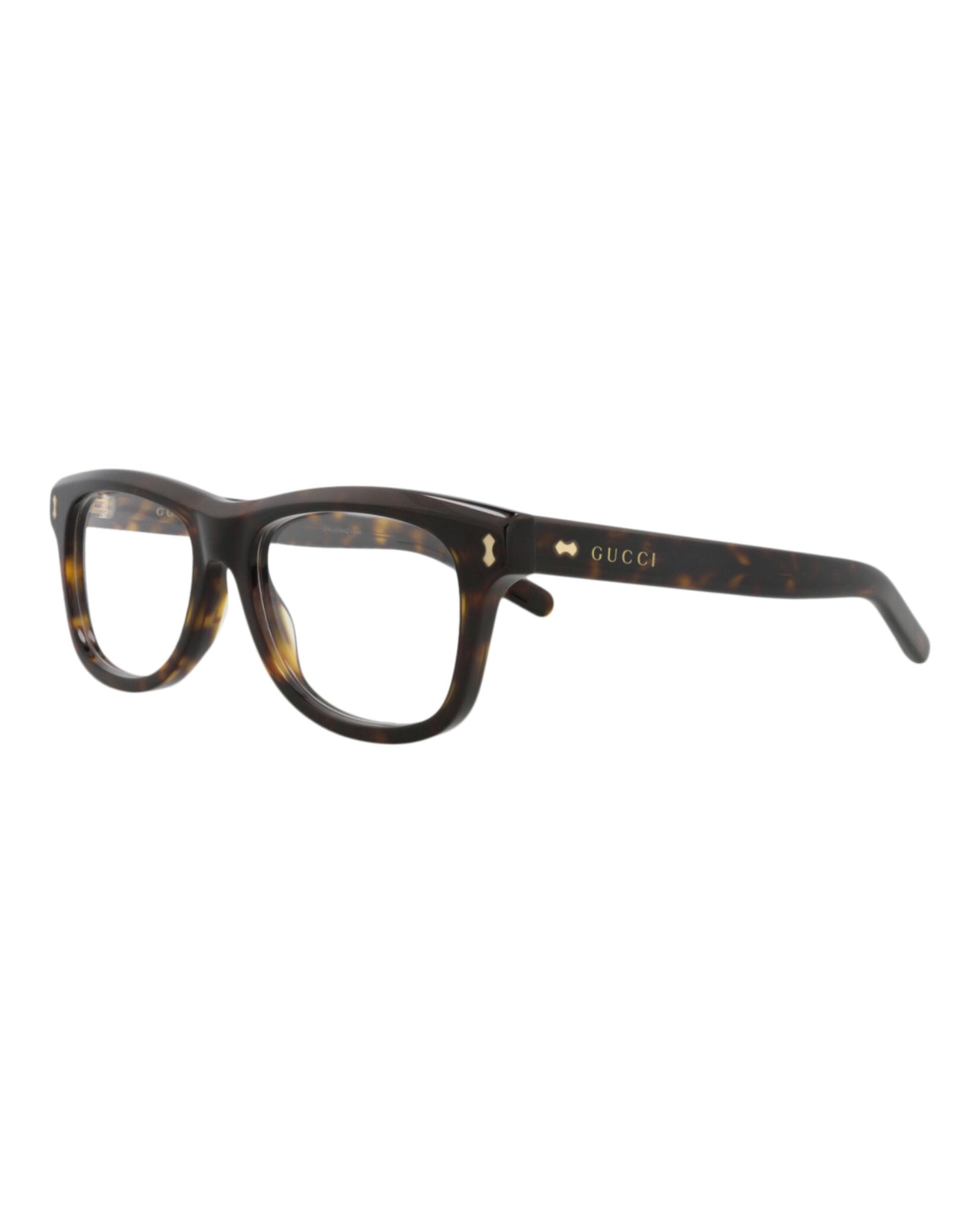 Gucci Gucci Mens Square/Rectangle Havana Havana Transparent Fashion Designer Eyewear