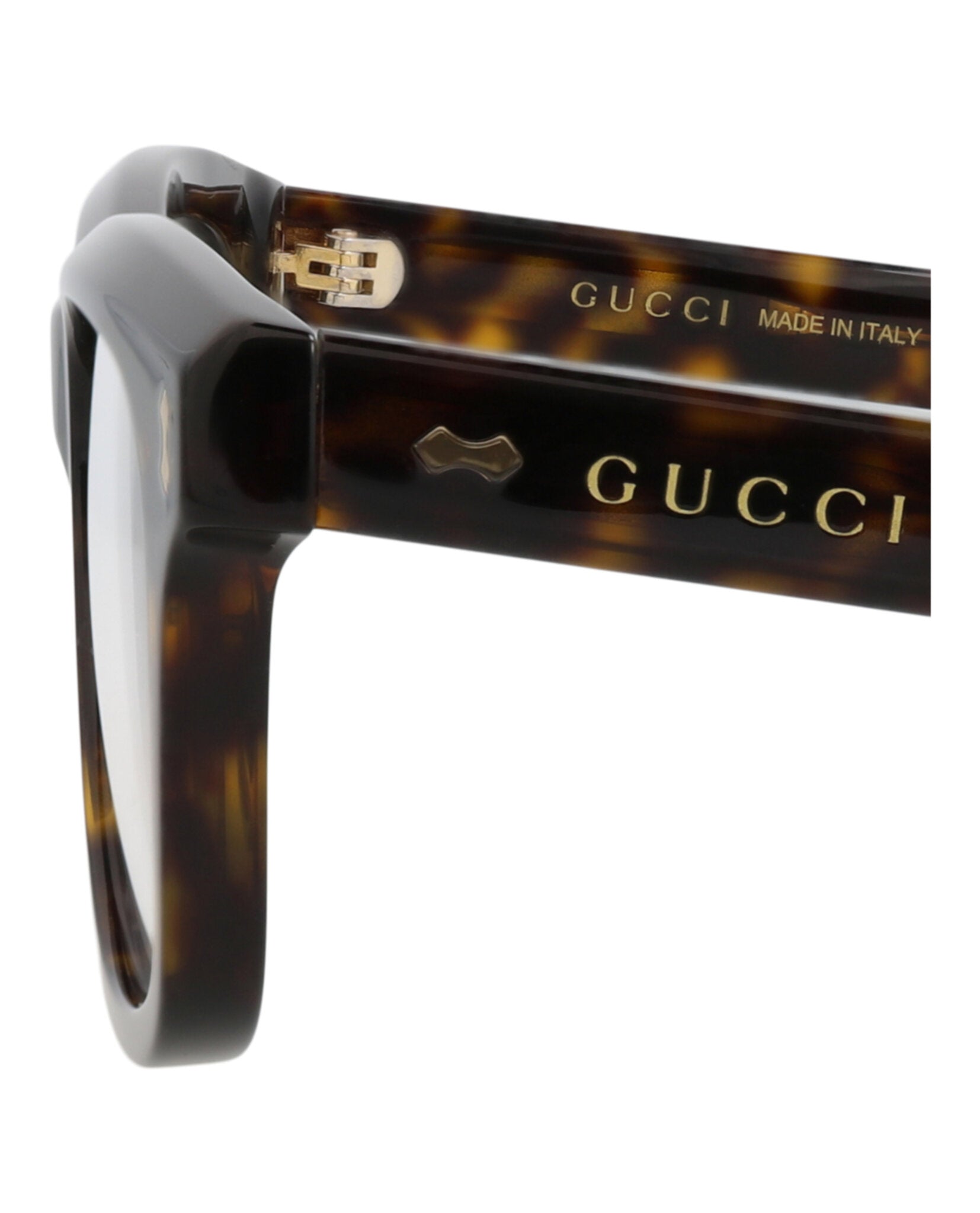 Gucci Gucci Mens Square/Rectangle Havana Havana Transparent Fashion Designer Eyewear