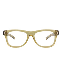 Gucci Mens Square/Rectangle Yellow Yellow Transparent Fashion Designer Eyewear