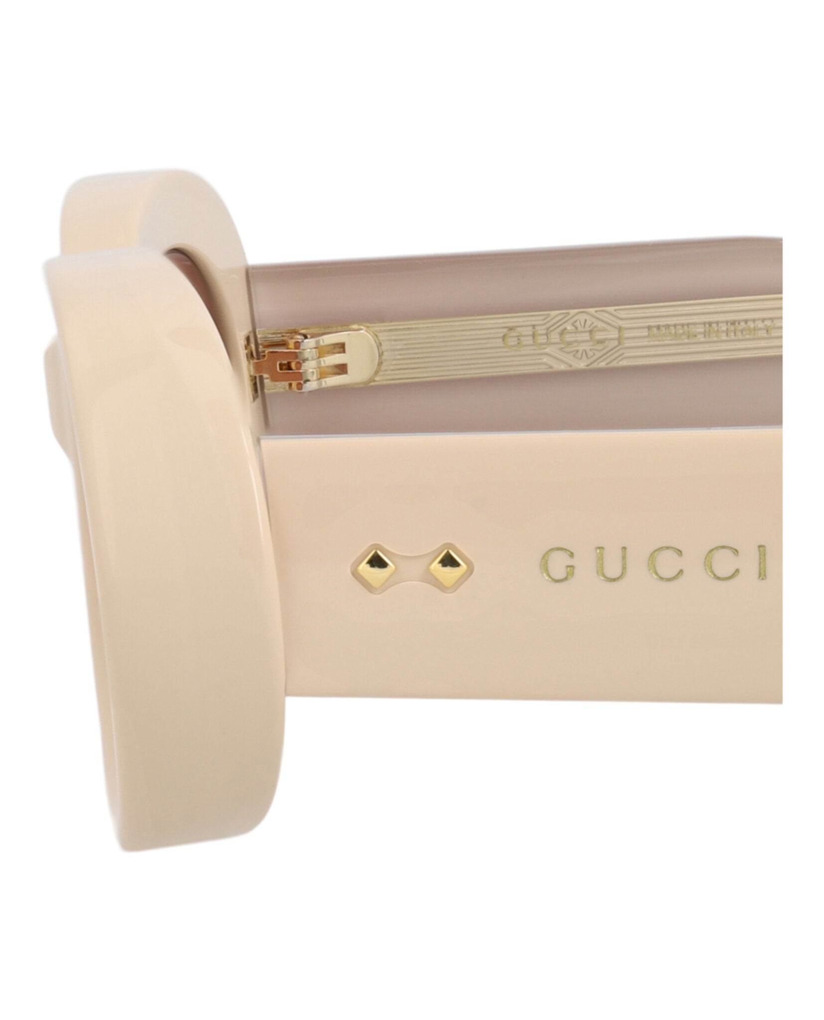 Gucci Gucci Womens Round/Oval Beige Beige Brown Fashion Designer Eyewear