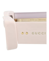 Gucci Gucci Womens Square/Rectangle Ivory Ivory Brown Fashion Designer Eyewear