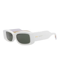 Gucci Gucci Womens Square/Rectangle Light Blue Light Blue Grey Fashion Designer Eyewear