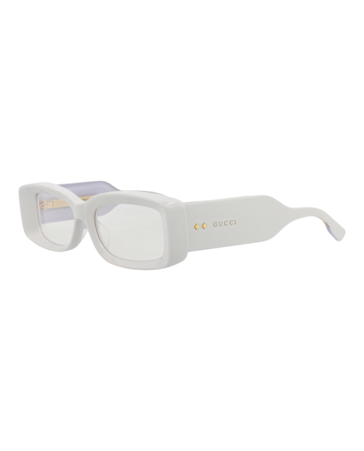 Gucci Gucci Womens Square/Rectangle Grey Grey Transparent Fashion Designer Eyewear