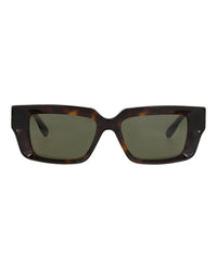 Gucci Gucci Unisex Square/Rectangle Havana Havana Green Fashion Designer Eyewear
