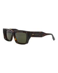 Gucci Gucci Unisex Square/Rectangle Havana Havana Green Fashion Designer Eyewear