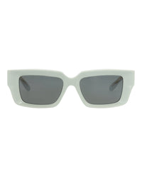 Gucci Gucci Unisex Square/Rectangle Green Green Grey Fashion Designer Eyewear
