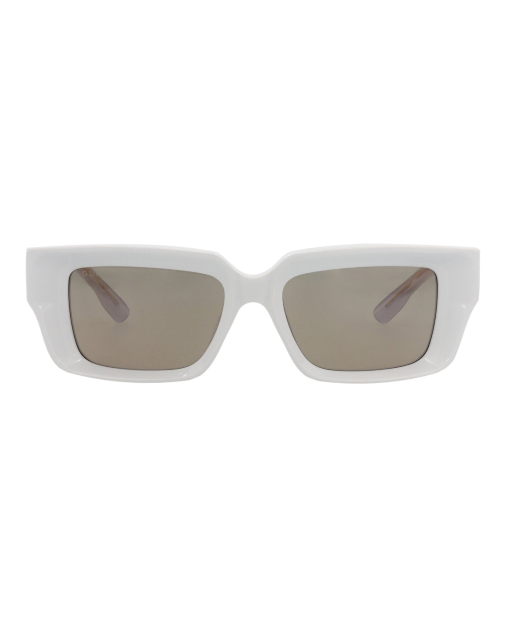 Gucci Gucci Unisex Square/Rectangle Grey Grey Brown Fashion Designer Eyewear