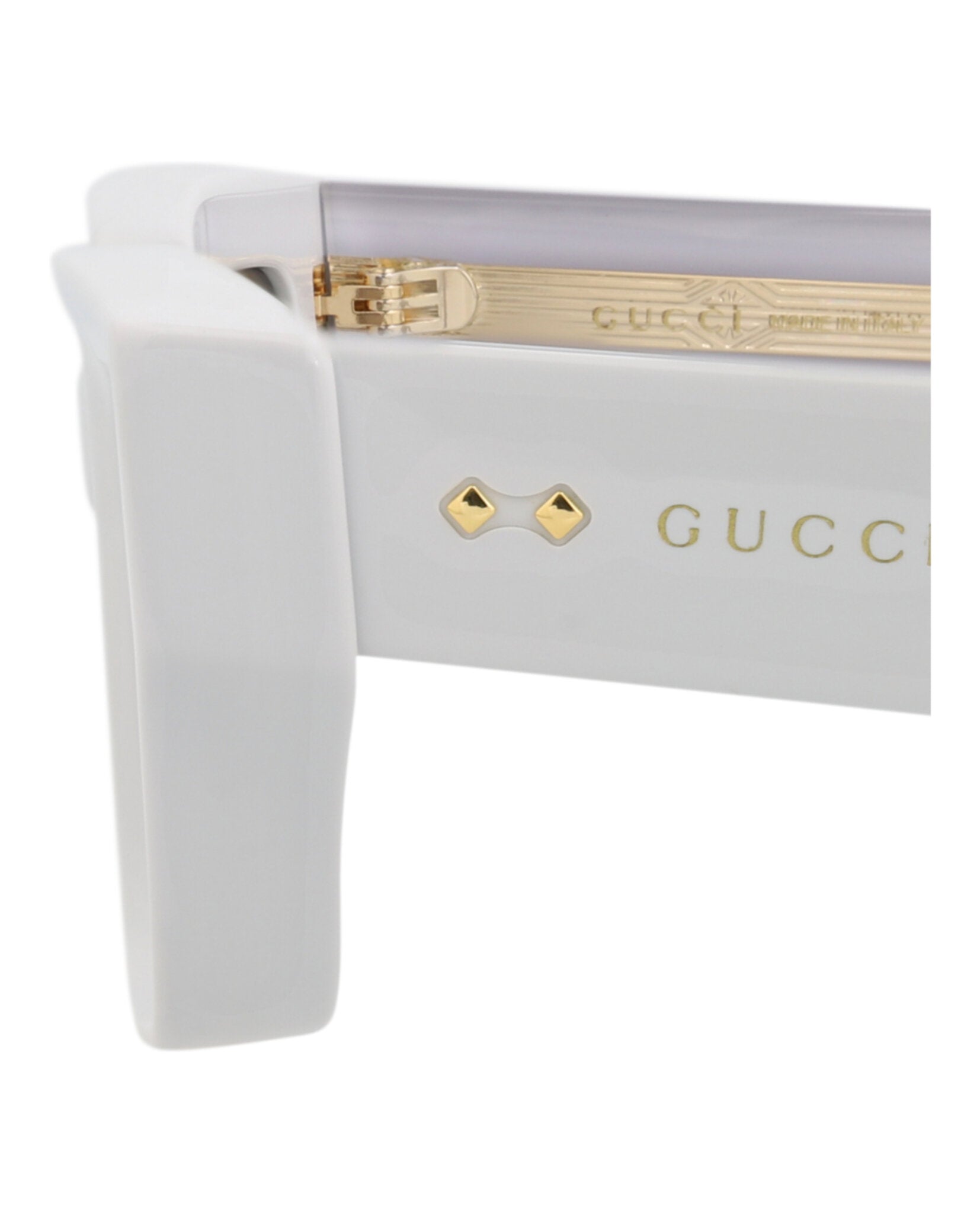 Gucci Gucci Unisex Square/Rectangle Grey Grey Brown Fashion Designer Eyewear