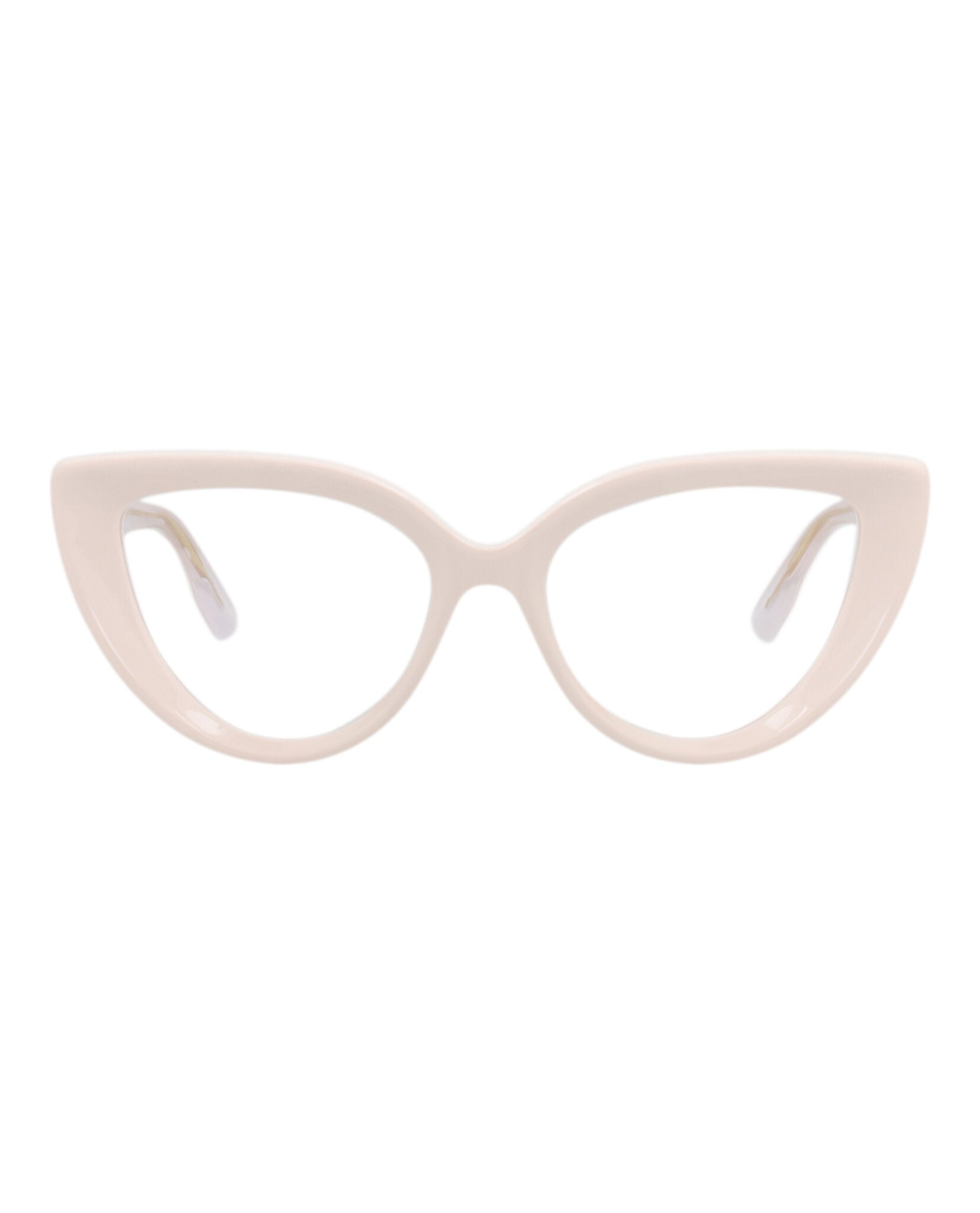 Gucci Gucci Womens Cat Eye Ivory Ivory Transparent Fashion Designer Eyewear