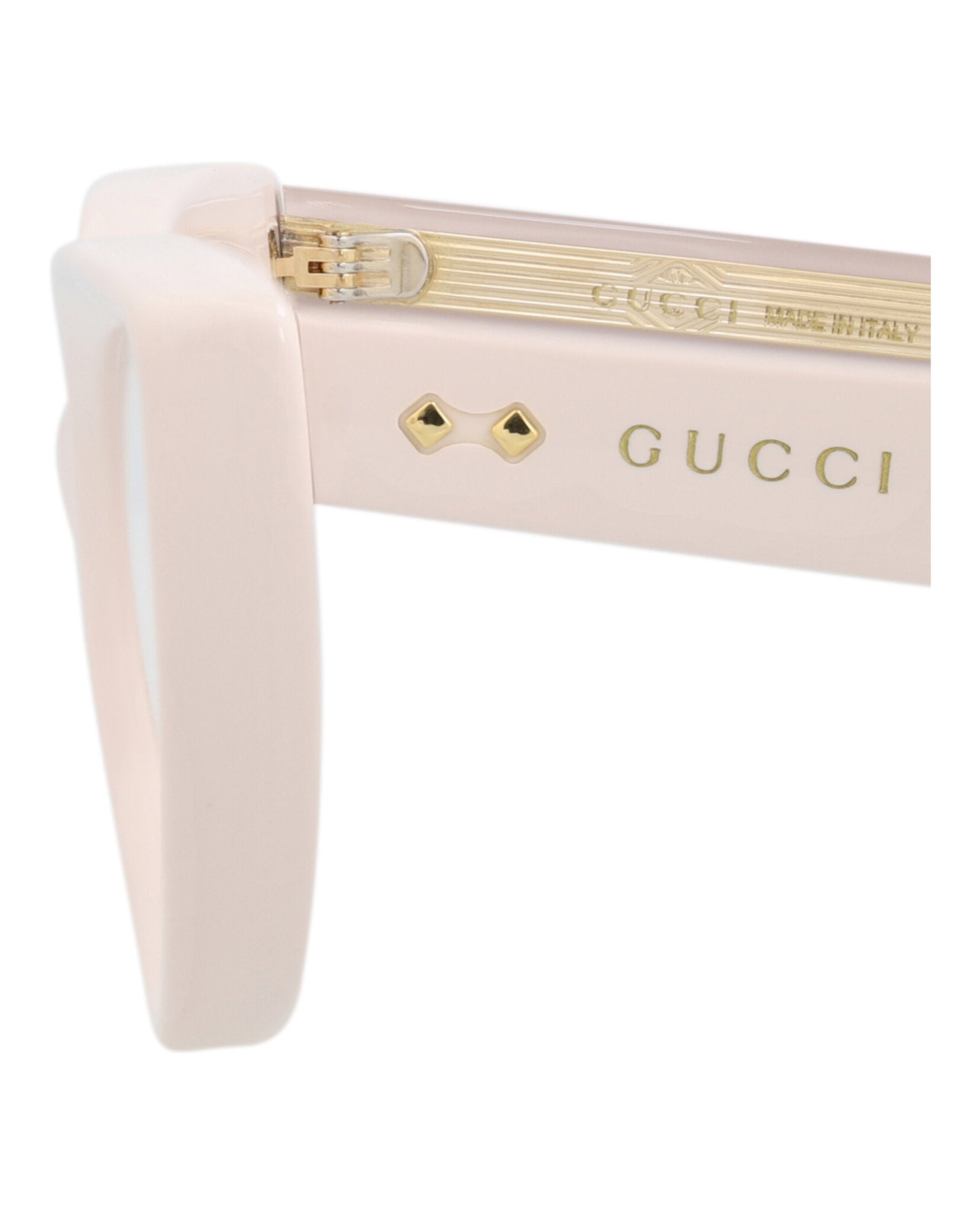 Gucci Gucci Womens Cat Eye Ivory Ivory Transparent Fashion Designer Eyewear