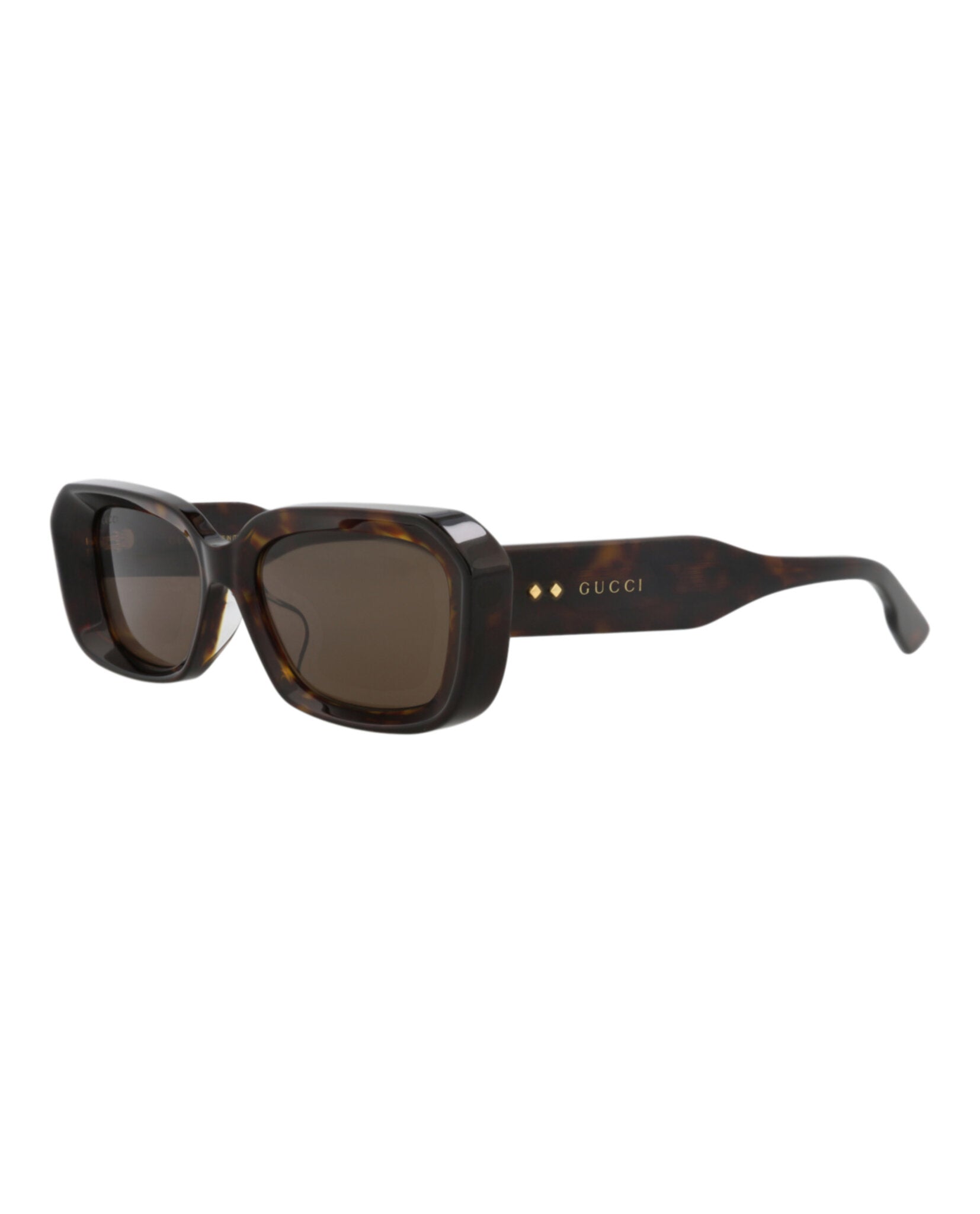 Gucci Gucci Womens Square/Rectangle Havana Havana Brown Fashion Designer Eyewear