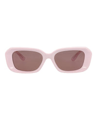 Gucci Gucci Womens Square/Rectangle Pink Pink Brown Fashion Designer Eyewear