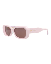 Gucci Gucci Womens Square/Rectangle Pink Pink Brown Fashion Designer Eyewear