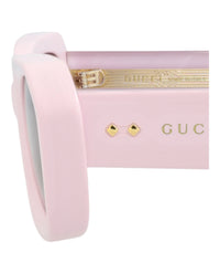 Gucci Gucci Womens Square/Rectangle Pink Pink Brown Fashion Designer Eyewear