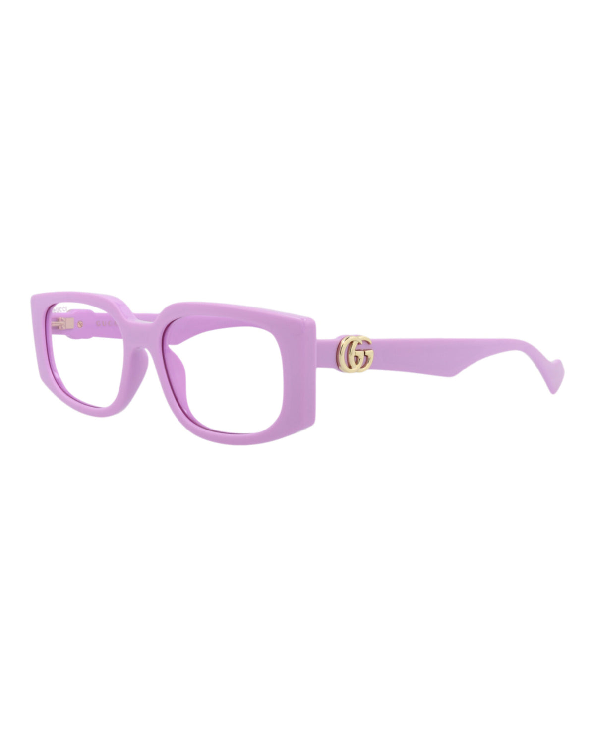 Gucci Womens Square/Rectangle Violet Violet Violet Fashion Designer Eyewear