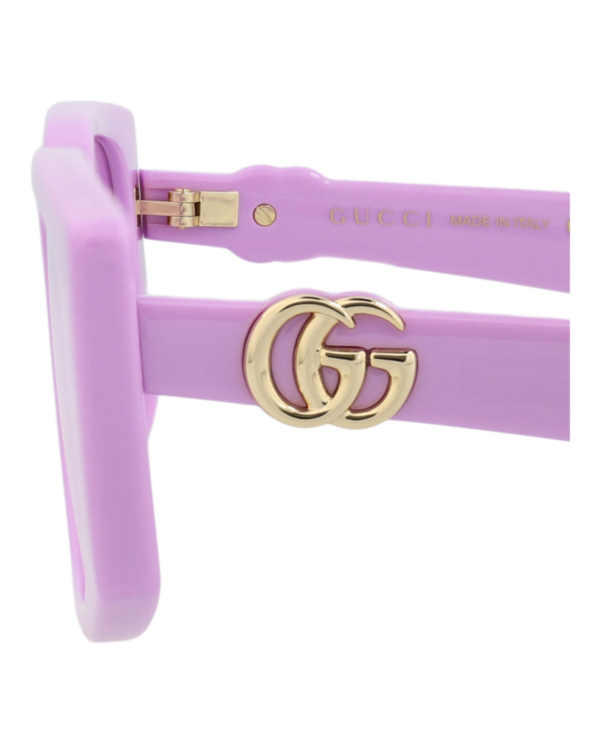 Gucci Womens Square/Rectangle Violet Violet Violet Fashion Designer Eyewear