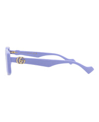 Gucci Gucci Womens Square/Rectangle Violet Violet Transparent Fashion Designer Eyewear