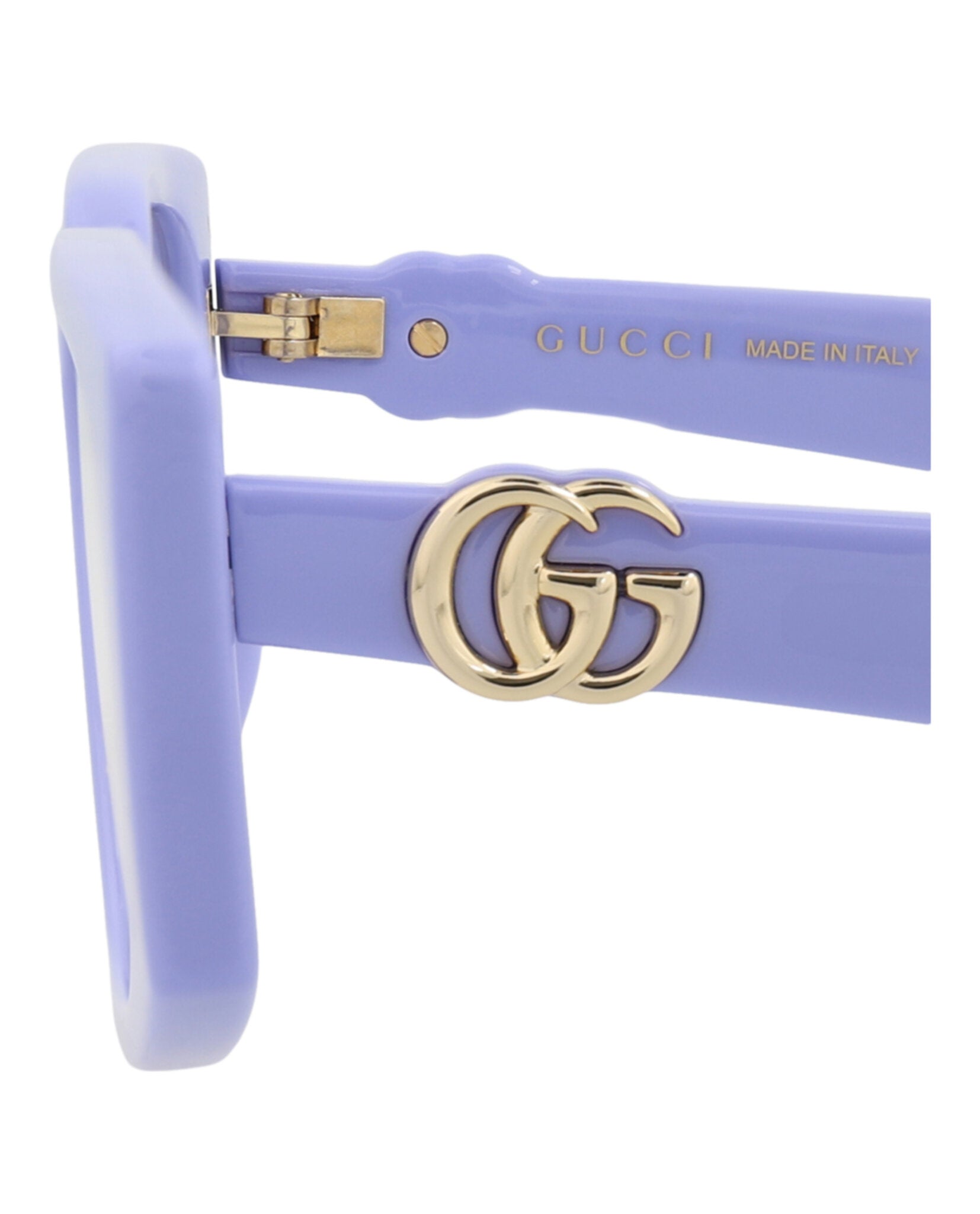 Gucci Gucci Womens Square/Rectangle Violet Violet Transparent Fashion Designer Eyewear