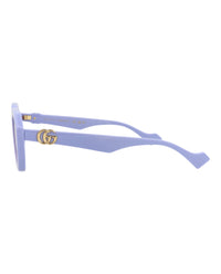 Gucci Gucci Womens Square/Rectangle Violet Violet Pink Fashion Designer Eyewear