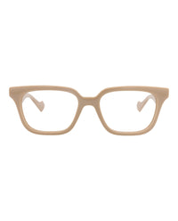 Gucci Womens Square/Rectangle Nude Nude Transparent Fashion Designer Eyewear