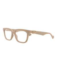 Gucci Womens Square/Rectangle Nude Nude Transparent Fashion Designer Eyewear