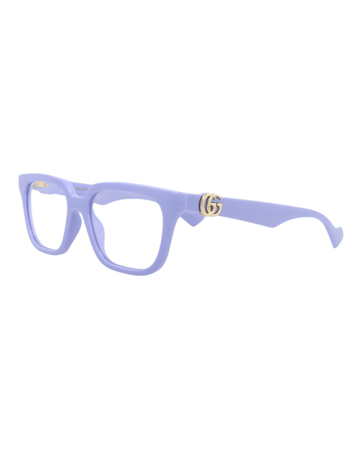 Gucci Womens Square/Rectangle Violet Violet Transparent Fashion Designer Eyewear