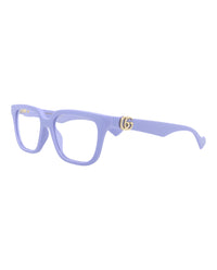 Gucci Womens Square/Rectangle Violet Violet Transparent Fashion Designer Eyewear
