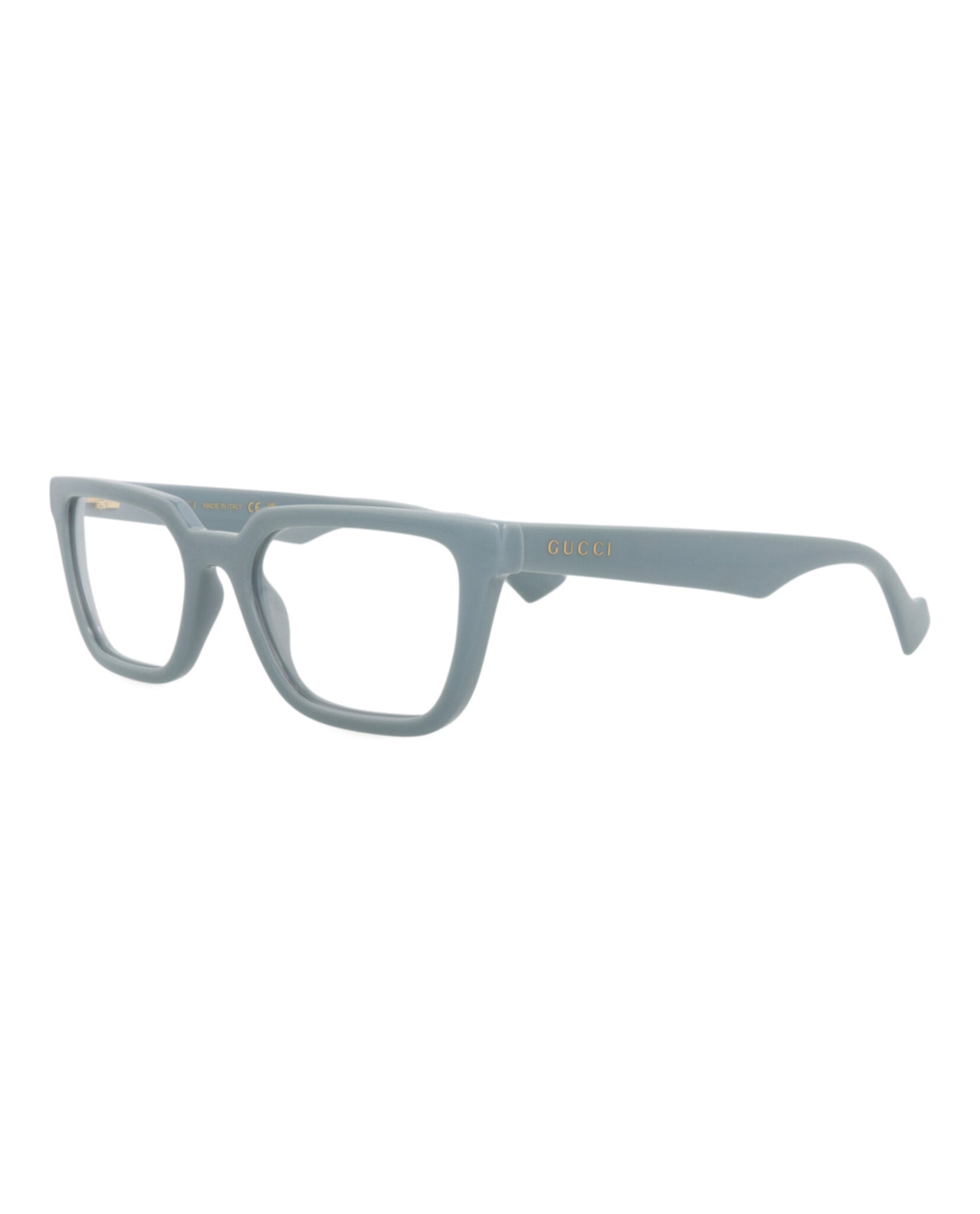 Gucci Gucci Mens Square/Rectangle Light Blue Light Blue Transparent Fashion Designer Eyewear