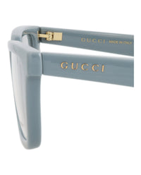 Gucci Gucci Mens Square/Rectangle Light Blue Light Blue Transparent Fashion Designer Eyewear