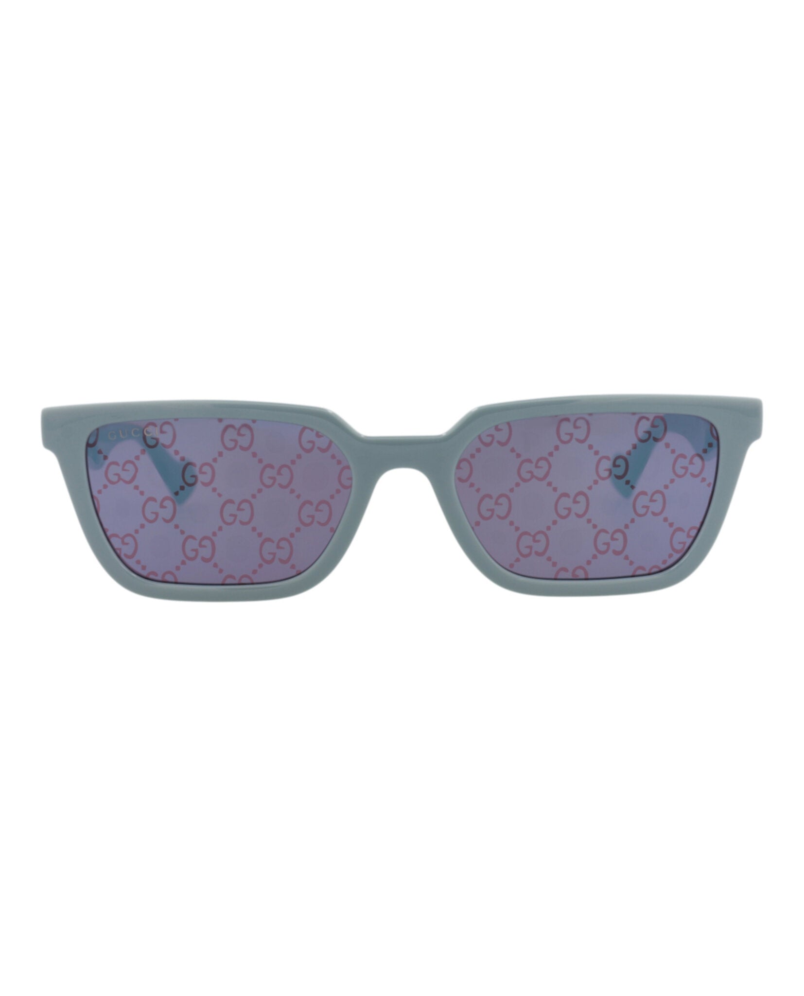 Gucci Mens Square/Rectangle Light Blue Light Blue Violet Fashion Designer Eyewear