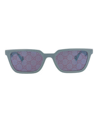 Gucci Mens Square/Rectangle Light Blue Light Blue Violet Fashion Designer Eyewear