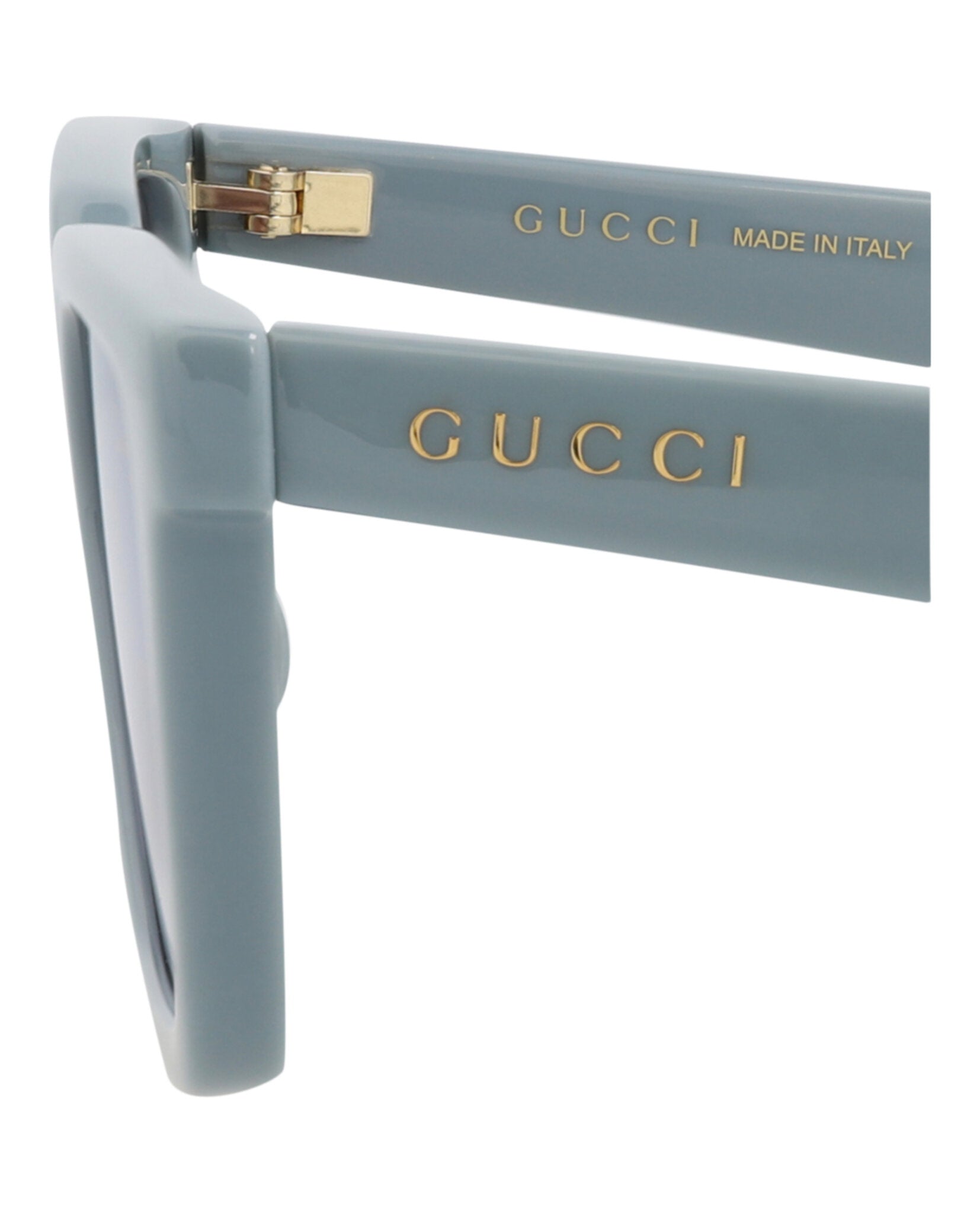 Gucci Mens Square/Rectangle Light Blue Light Blue Violet Fashion Designer Eyewear
