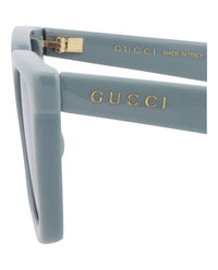 Gucci Mens Square/Rectangle Light Blue Light Blue Violet Fashion Designer Eyewear