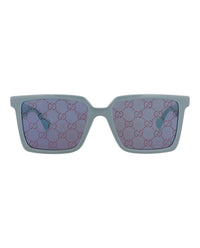 Gucci Gucci Mens Square/Rectangle Light Blue Light Blue Violet Fashion Designer Eyewear