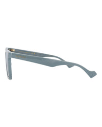 Gucci Gucci Mens Square/Rectangle Light Blue Light Blue Violet Fashion Designer Eyewear