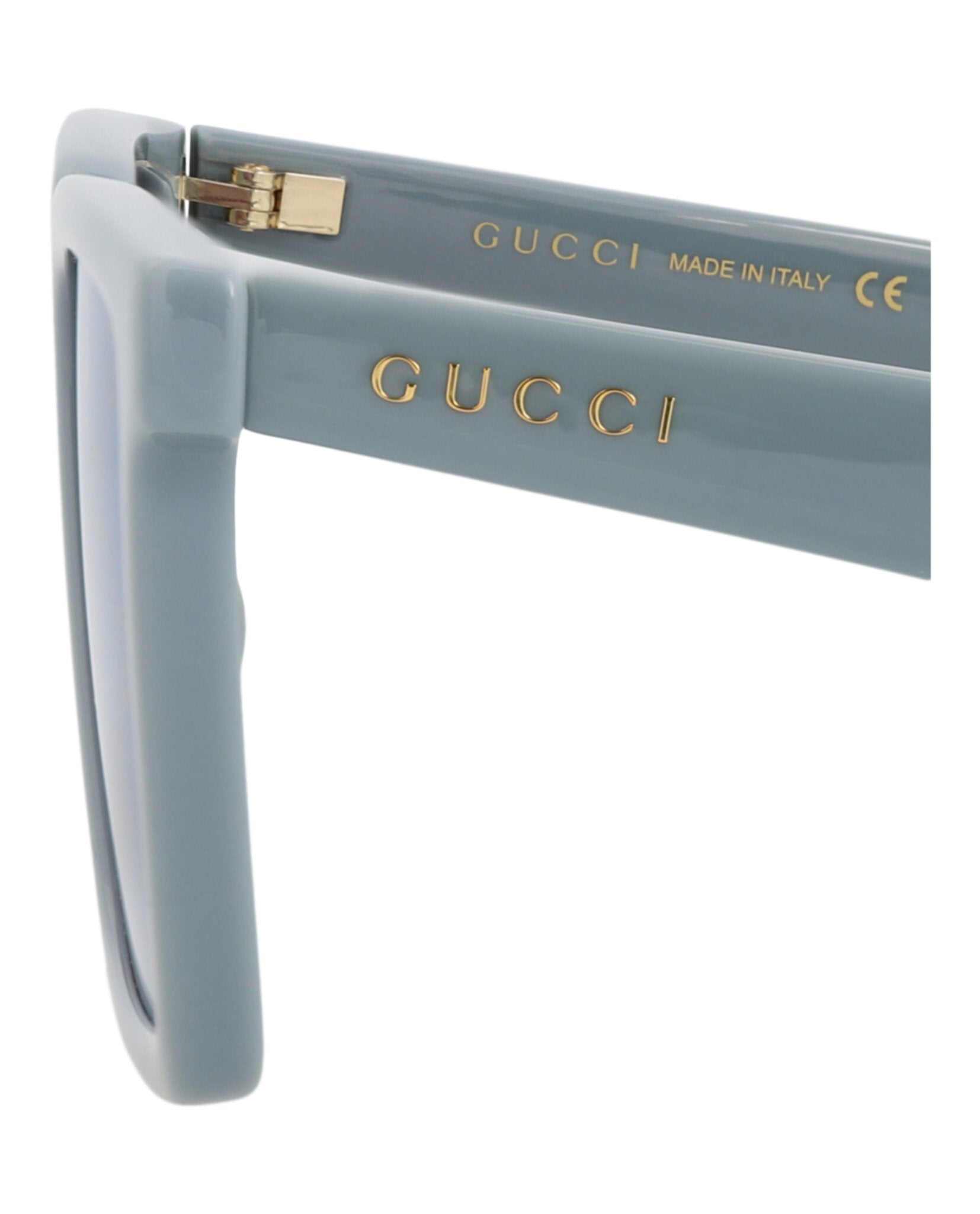 Gucci Gucci Mens Square/Rectangle Light Blue Light Blue Violet Fashion Designer Eyewear
