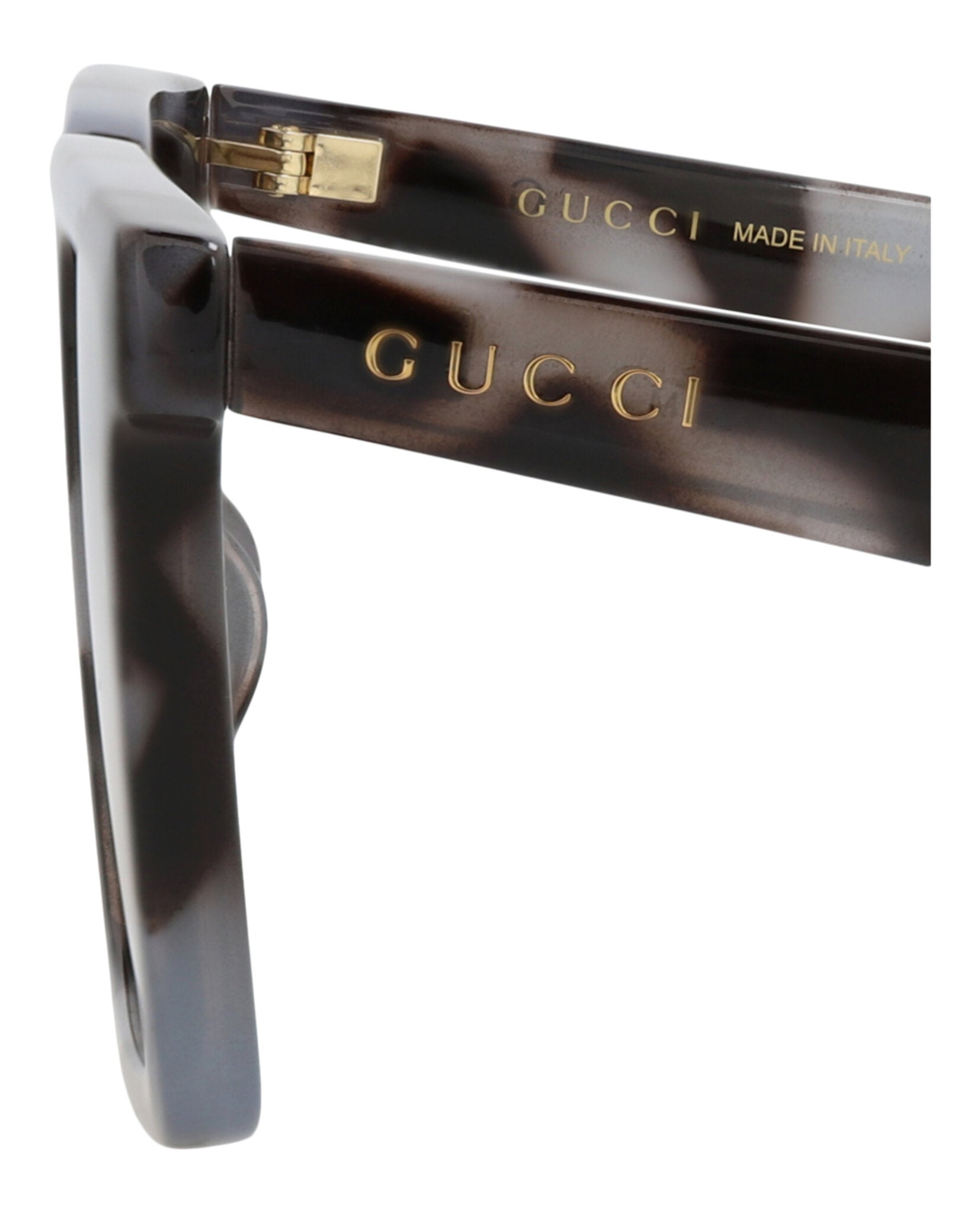 Gucci Mens Square/Rectangle Grey Grey Brown Fashion Designer Eyewear