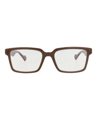 Gucci Gucci Mens Square/Rectangle Brown Brown Transparent Fashion Designer Eyewear