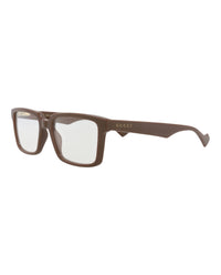 Gucci Gucci Mens Square/Rectangle Brown Brown Transparent Fashion Designer Eyewear