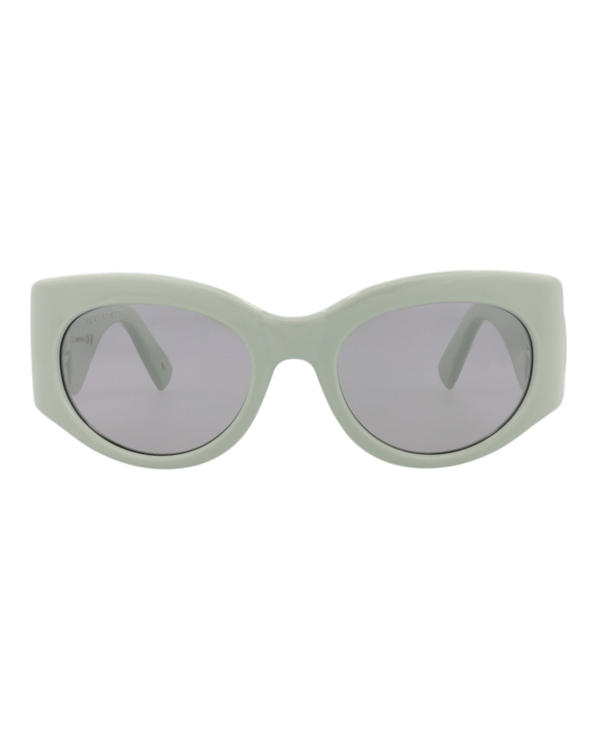 Gucci Womens Round/Oval Green Green Grey Fashion Designer Eyewear